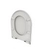 Сиденье для унитаза Watersense Milana Bio W01845 дюропласт, с микролифтом, быстросъем, универсальное