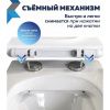 Сиденье для унитаза Watersense Milana Bio W01845 дюропласт, с микролифтом, быстросъем, универсальное