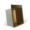 Мойка для кухни врезная G.lauf GL-5050KG золотая из нержавеющей стали, 50*50 см без сифона