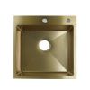 Мойка для кухни врезная G.lauf GL-5050KG золотая из нержавеющей стали, 50*50 см без сифона