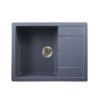 Мойка для кухни врезная SimGran Q-18 серая из кварцистик, 65*50.3 см без сифона