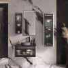 Тумба для ванны подвесная EQUIL Stoune 80.1Y дуб черный tpSTOUNE80.1Y-35 с раковиной 110AMDH