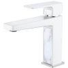 Смеситель для раковины LEDEME L1073W, белый