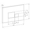Кнопка механическая двойная D&K Quadro DB1519003 матовое золото