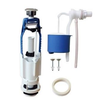 Комплект арматуры в бачок Уклад АБ 68.54.14.3/68.56.17.3/68.56.14.3 Однорежимный с боковым подключением