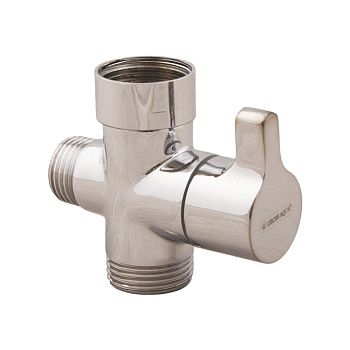 Дивертор GROSS AQUA флажк. с прямой руч. (универсальный) G3/4х1/2хG3/4 KS0201 (пакет)   ВЫВОДИМ