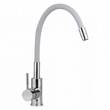 Смеситель для кухни Gross Aqua ColorFlex 3241508G с гибким изливом серый