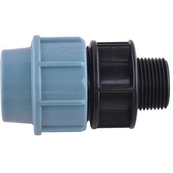 Муфта переходная ПНД компрессия ф40х1 1/4" НР Santehplast