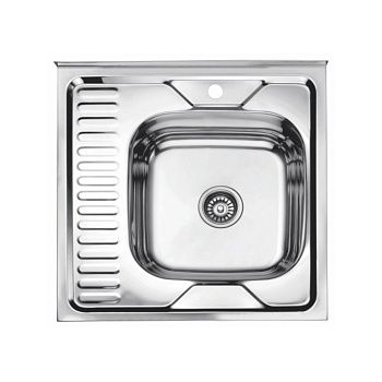 Мойка для кухни накладная LEDEME L96060-6R из нержавеющей стали, 60*60 см без сифона