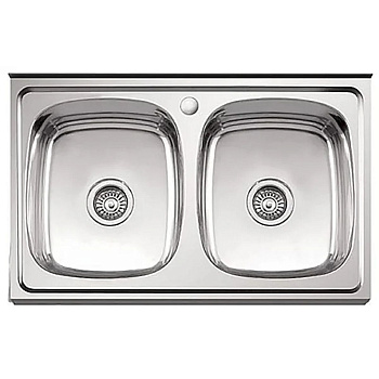 Мойка для кухни накладная LEDEME L98060B из нержавеющей стали, 80*60 см без сифона