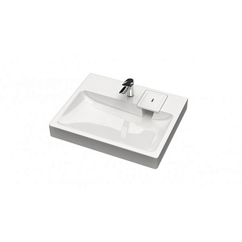 Раковина для ванной BERGG Адель V53D1 над стиральной машиной