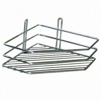 Полка для ванной ProfFero П0001566 Хром угловая настенная 1 ярус