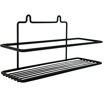 Полка для ванной ProfFero П0001289 Черная настенная 1 ярус