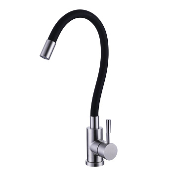 Смеситель для кухни Olive's Balear 13435-3BL с гибким изливом черный