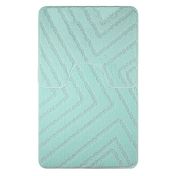 Коврик для ванной Санакс 00286 CLASSIC UNI двойной  Бирюзовый 55х90 + 45х55 см