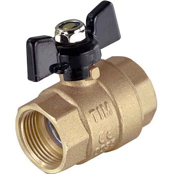 Кран шаровой 1/2" Вн/Вн бабочка Tim DE1216 усиленный