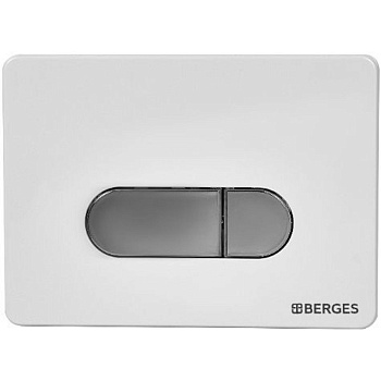 Кнопка для инсталляции BERGES NOVUM D7 040037 белая