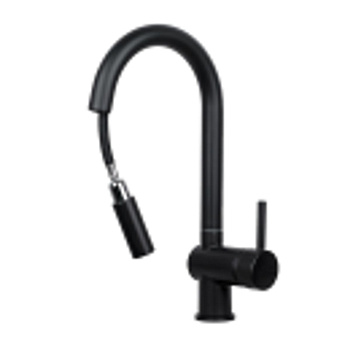 Смеситель для кухни Gross Aqua Extra 3140609MB с вытяжным изливом черный