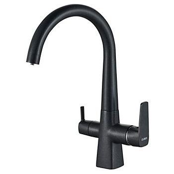 Смеситель для кухни Fashun A4353-7 с подключением к фильтру воды чёрный