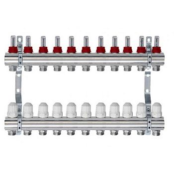 Коллекторная группа с расходомерами 1" Tim KD011 на 11 ходов