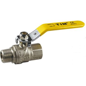 Кран шаровой усиленный для газа 3/4"х3/4" Вн/Нр рычаг TIM DE123T