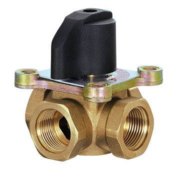 Клапан четырёхходовой поворотный смесительный 3/4" Вн Tim BL3813 ручной регулируемый