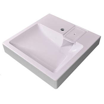 Раковина для ванной MARKO Стандарт 60 над стиральной машиной с кронштейном