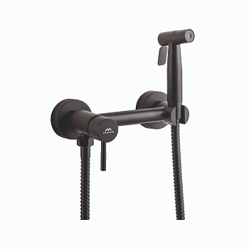 Смеситель для биде Fashun A57503-7 с гигиенической лейкой чёрный