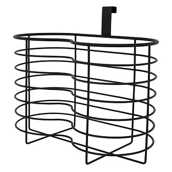Органайзер для туалетной бумаги навесной 4 рулона черный 262х122х200 П0001766 (4)
