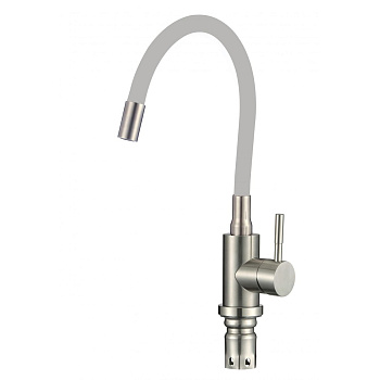 Смеситель для кухни Savol FS26729-04 с гибким изливом серый
