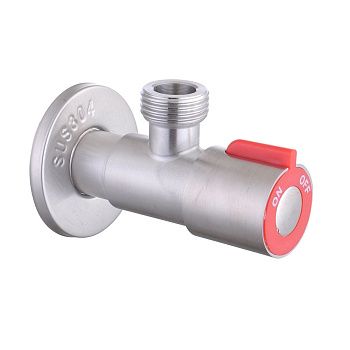 Кран угловой 1/2"х1/2" Нр/Нр Fmark FS(001)10 Inox горячая вода