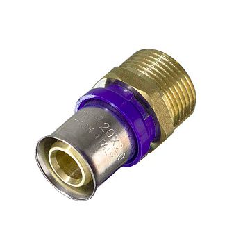 Муфта переходная ф16х1/2" НР/пресс TIM F-S1602MN