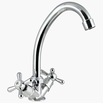 Смеситель для мойки Istok life Lux 0402.436 двухручковый