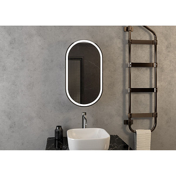 Зеркало-шкаф Elmage Black 450х800 LED подсветкой и датчиком движения МВК049