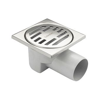 Трап Санакс 00013 пластиковый крышка из нержавейки горизонтальный