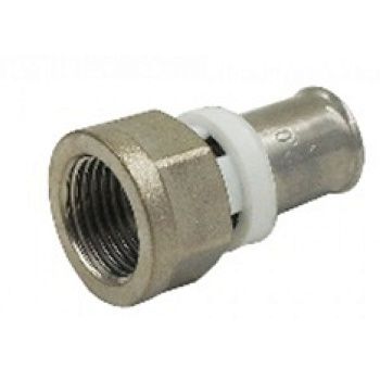 Муфта переходная ф16х1/2" ВР/пресс TIM F-S1602FN