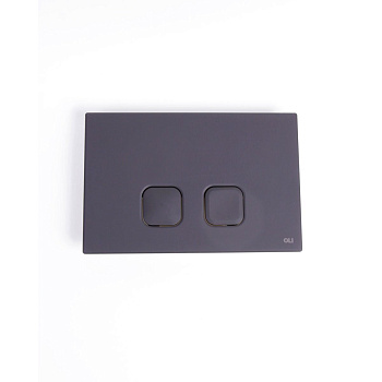 Панель механическая двойная Oli Plain Oliveira 070829 черная soft touch