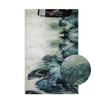 Коврик Санакс 00838 Зеленые перья 550х900 мм