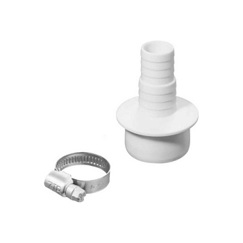 Набор переходник D50 4WG_50_1626_2 для подключения сливного шланга с червячным хомутом 16х25