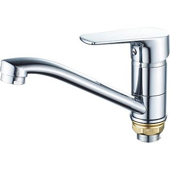 Смеситель для раковины, кухни Ammore A5102 хром с поворотным изливом