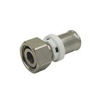 Муфта переходная 1/2"х16мм ВР-евроконус/пресс TIM F-S1602F(A)N никелированный (30/240)