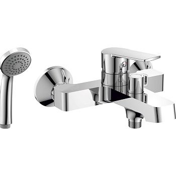 Смеситель для ванны RUSH Balearic BA3935-44 с коротким изливом хром