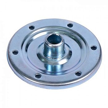 Фланец для гидроаккумулятора D-140 мм  оцинкованная сталь 1" НР (1/50)