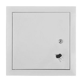 Люк-дверца ревизионная металлическая 250х250 мм КосмоВент ЛРМ2525з замком (1/18)