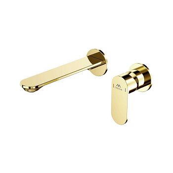 Смеситель для раковины FASHUN A1185-35 встраиваемый, золото