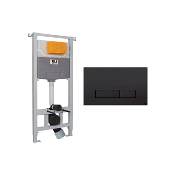 Инсталляция OLI 120 ECO Block Sanitarblock mechanic с кнопкой Narrow OLIpure, черный 773705