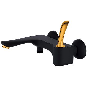 Смеситель для ванны D&K Venice Baciano DA1033259 черный-золото