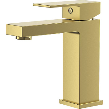 Смеситель для раковины D&K Bayern.Liszt DA1512107 матовое золото