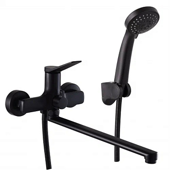 Смеситель для ванны FASHUN A2286-7 Черный с длинным изливом