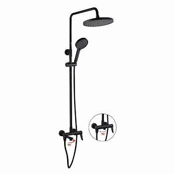 Душевая стойка FASHUN A2486-7 черный с изливом